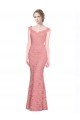 Sweetheart Mermaid Long Lace Prom Dress with Wide Straps UK