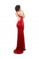 Halter High Neck Mermaid Open Back Sequin Prom Dress UK