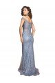 Off the Shoulder Sweetheart Neckline Sequin Prom Dress with Thigh High Slit UK