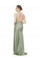 Silky Satin Prom Dress with Bias Cut Skirt UK