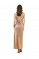 Cowl Neck Silky Satin Midi Length Cocktail Prom Dress / Homecoming Dress Low Back UK