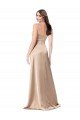 Silky Satin Prom Dress with Draped Surplice Bodice UK