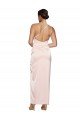 One Shoulder Full Length Long Silky Satin Prom Dress with Thigh Split UK