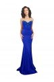 Sweetheart Flower Neckline High Neck Crepe Prom Dress UK