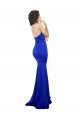 Sweetheart Flower Neckline High Neck Crepe Prom Dress UK