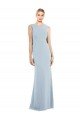 Draped Backless Crepe Prom Dress with Pockets UK