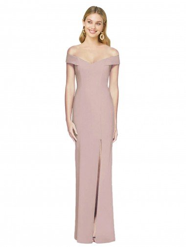 Off the Shoulder Criss Cross Back Trumpet Prom Dress UK