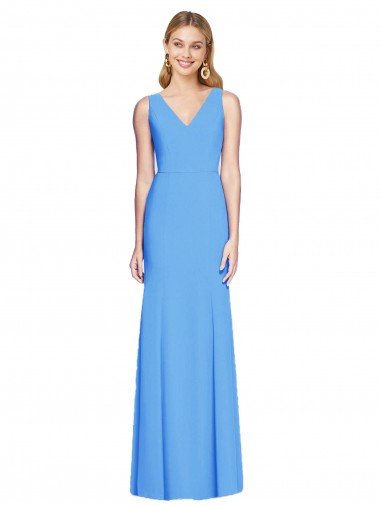 Flattering Trumpet Long Sleeveless Prom Dress with Open Back UK