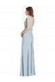 Bateau Neck Cap Sleeves Open Back Trumpet Prom Dress UK