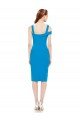 Sleeveless Crepe Cocktail Prom Dress / Homecoming Dress with Keyhole Off The Shoulder Detailing UK