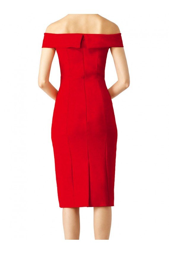 Off the Shoulder Square Neck Cocktail Prom Dress / Homecoming Dress UK