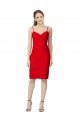 Sleeveless Cocktail Length Sweetheart Neckline Crepe Prom Dress / Homecoming Dress UK