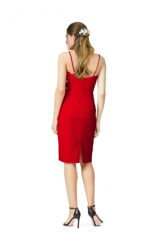 Sleeveless Cocktail Length Sweetheart Neckline Crepe Prom Dress / Homecoming Dress UK