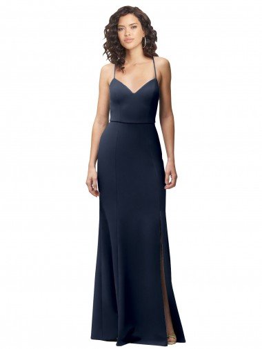 Sweetheart Fit and Flare Stretch Crepe Prom Dress with Side Slit and Strappy Back UK