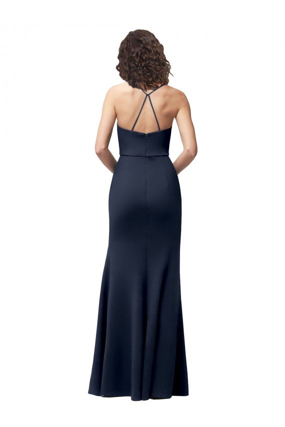Sweetheart Fit and Flare Stretch Crepe Prom Dress with Side Slit and Strappy Back UK