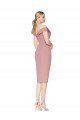 Knee Length Off the Shoulder Sweetheart Crepe Cocktail Prom Dress / Homecoming Dress UK
