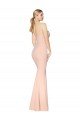 Sweetheart Shirred Neck Long Floor Length Crepe Prom Dress UK
