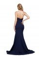 Fit and Flare Sweetheart Long Crepe Prom Dress with Sweep Train UK