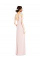 Square Neck Low Back A-Line Prom Dress with Front Slit and Pockets UK