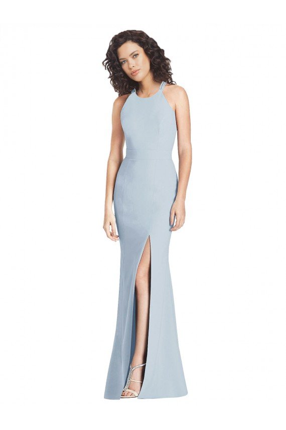 Criss Cross Open Back Trumpet Prom Dress UK