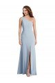 Bold One Shoulder Trumpet Maxi Crepe Prom Dress UK