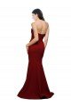 Long Full Length Sweetheart Slim Crepe Prom Dress with Strapless Bodice UK