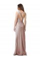 One Shoulder Black-Tie Floor Length Long Stretch Satin Prom Dress UK