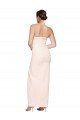 Cowl Neck Strapless Stretch Satin Prom Dress with High Split UK