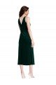 Cowl Neck Velvet Midi Length Cocktail Prom Dress / Homecoming Dress UK