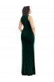 Square Neck Long Velvet Maxi Prom Dress UK